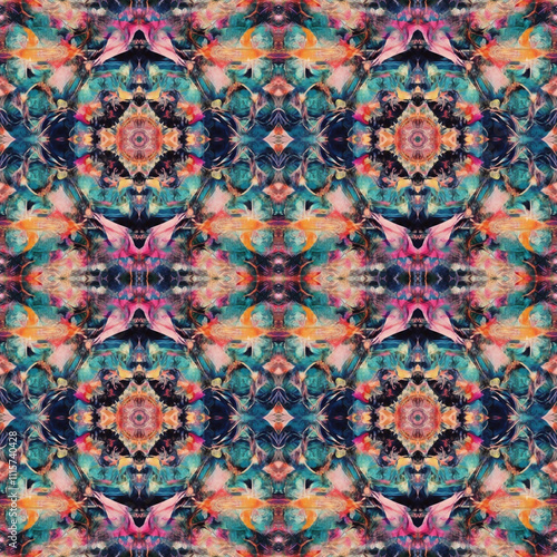 seamless pattern, creative ornament, fashion print, decorative texture