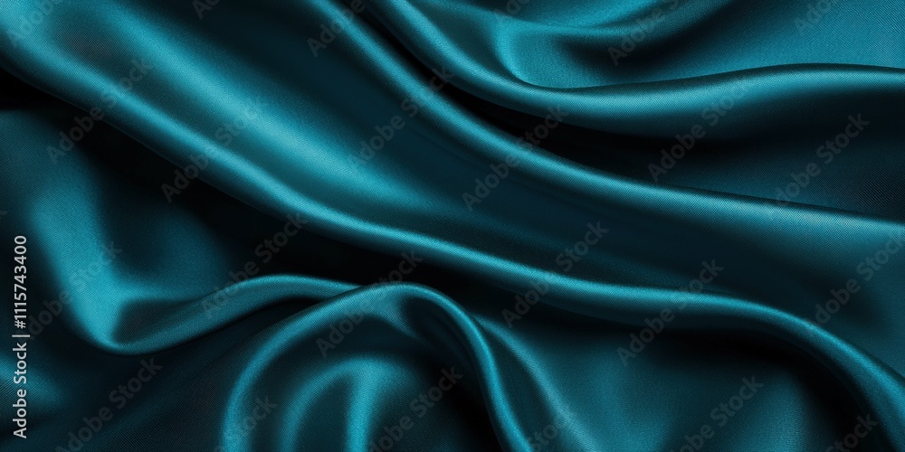 Obraz premium Deep teal gradient background rich smooth tones elegant abstract shading even studio lighting with soft shadows