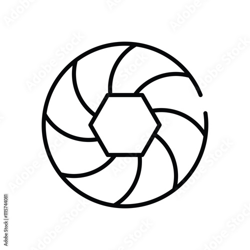 Camera Lens vector icon