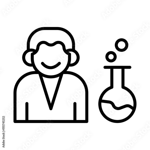 Data Scientist Icon line icon