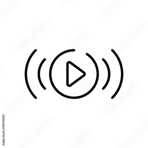 Live Streaming vector icon