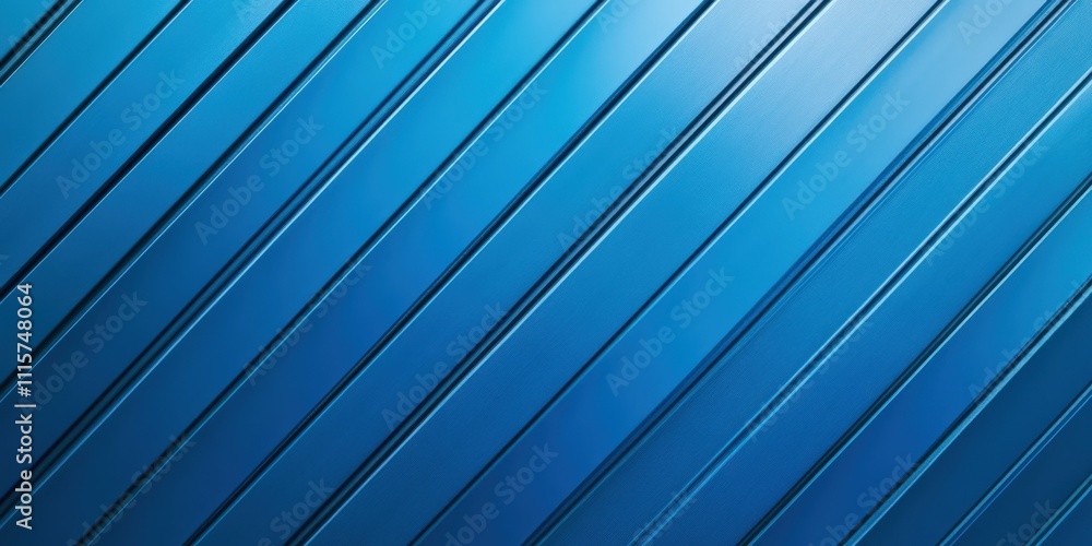 Obraz premium bright blue fabric texture with diagonal lines detailed view soft lighting minimalistic composition