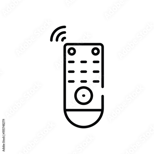 Smart TV Remote vector icon