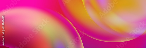 Pink orange bubble theme wallpaper, vector art abstract background