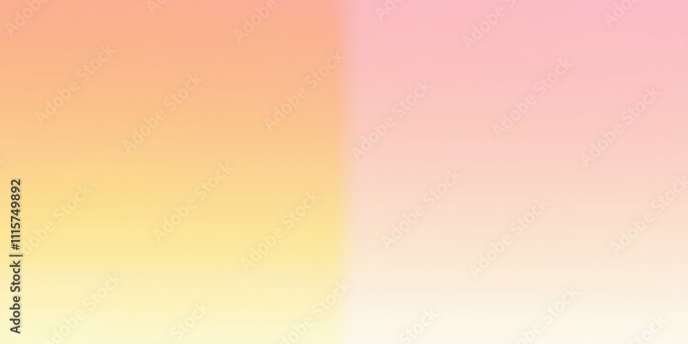 Obraz premium Golden hour sky gradient blending soft orange and pink tones serene atmosphere with natural light transitions
