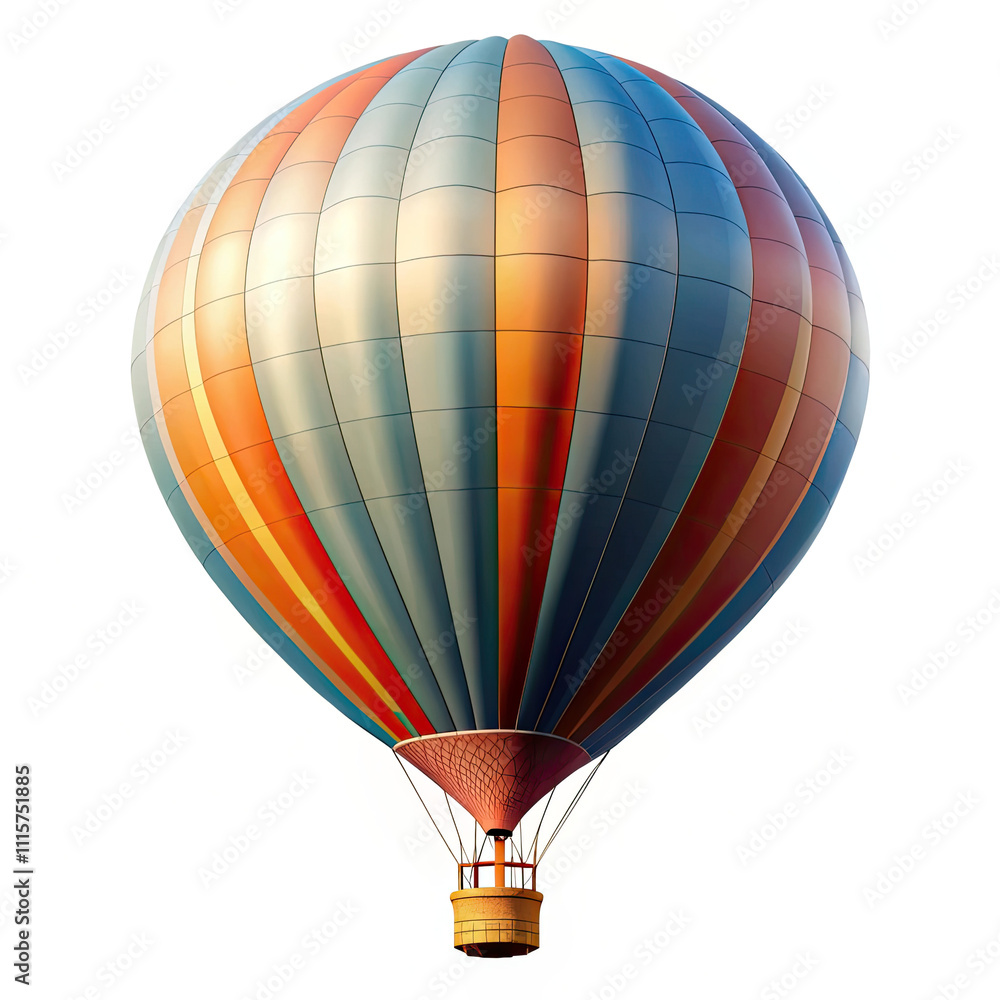 Fototapeta premium air balloon on white background