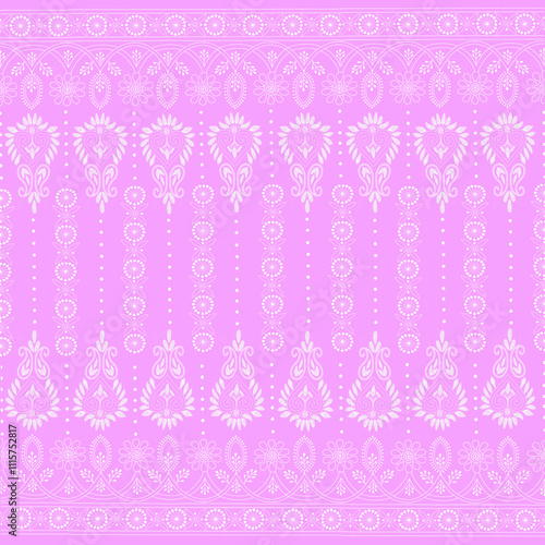 Floral seamless Chikankari embroidery patterns suitable for background wallpapers, printed textile patterns  other home decor articles
