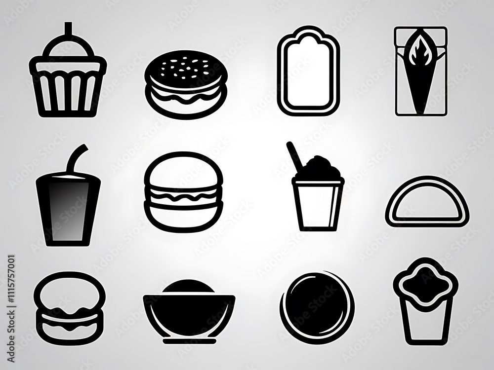 Fototapeta premium food icon