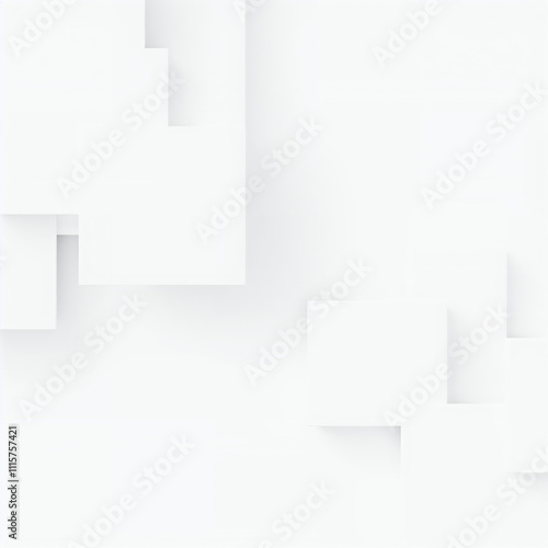 Abstract White Geometric Background