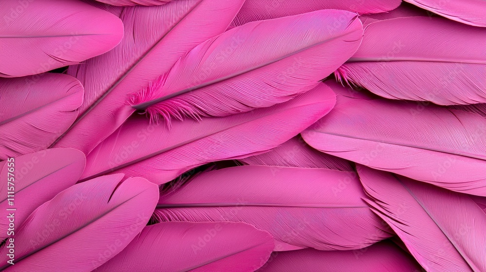 Obraz premium Pink Feathers Background Texture Design Fashion Nature