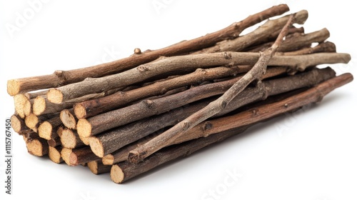 Bundle of Sticks: Closeup of Brown Wood for Cooking in Nature photo