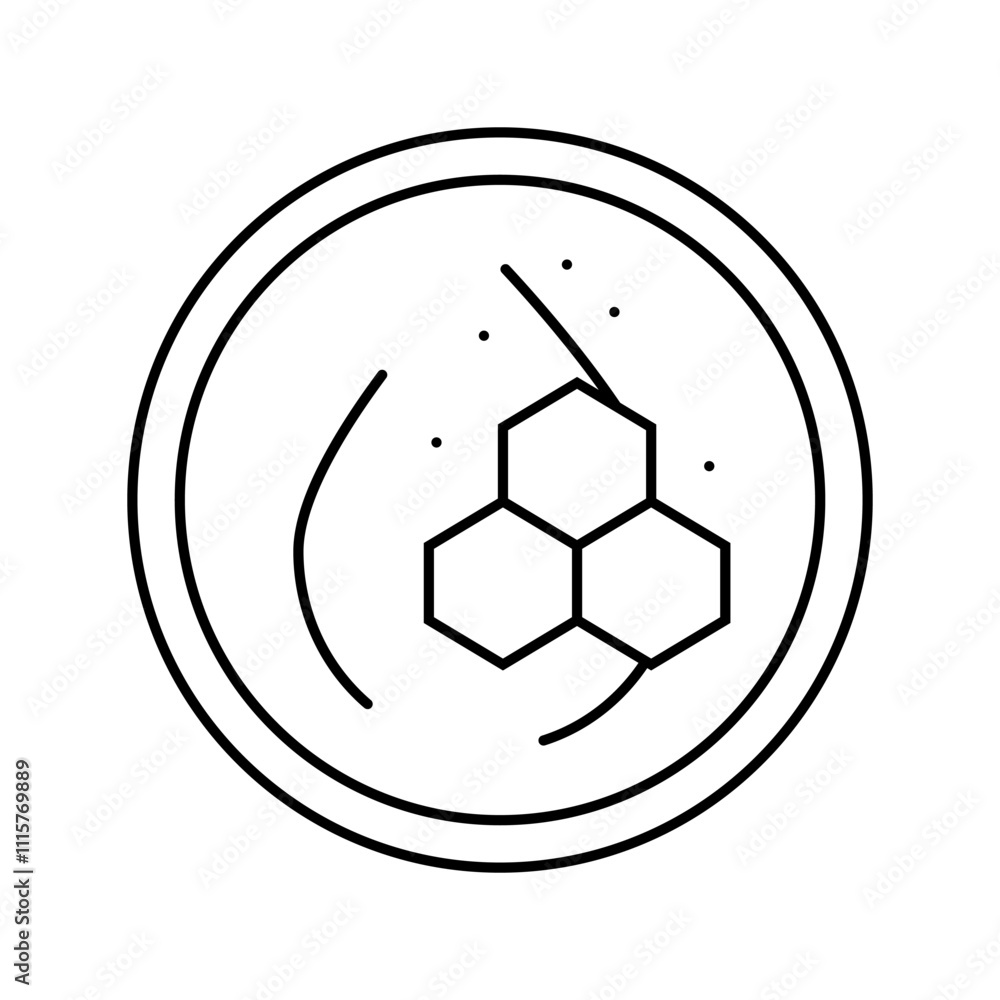 Obraz premium clean formula label product caution line icon vector. clean formula label product caution sign. isolated contour symbol black illustration