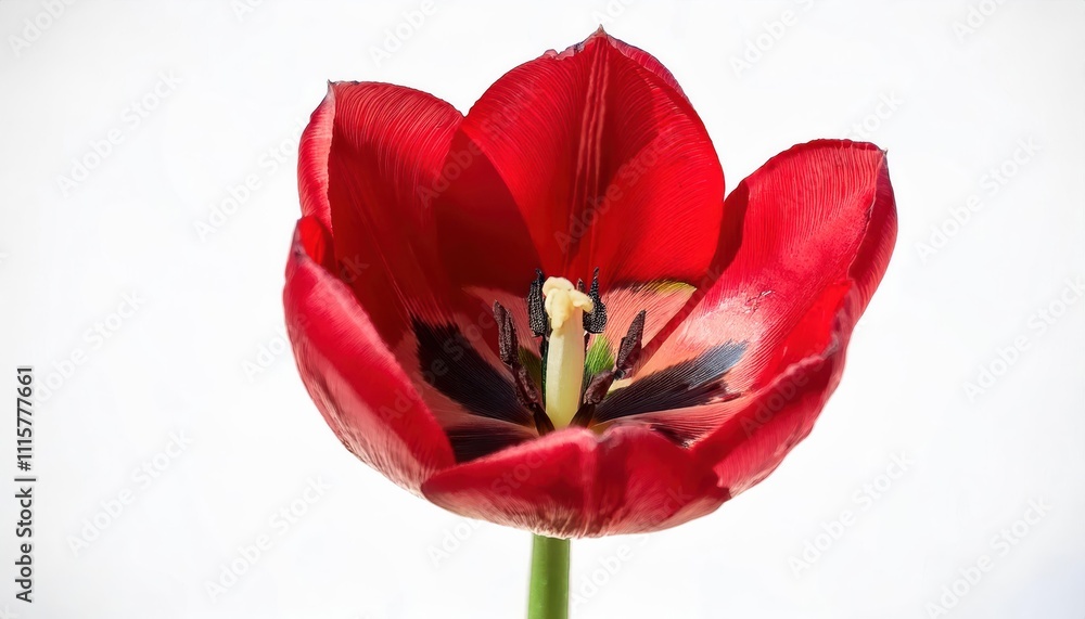 Vivid Scarlet Tulip in Full Bloom. Symbol of Love, Renewal, and Elegance for Valentine’s Day, Spring Decor, and Celebrating Nature’s Beauty. Ideal for Cards, Gifts, and Seasonal Inspiration Vivid Scarlet Tulip in Full Bloom. Symbol of Love, Renewal, and Elegance for Valentine’s Day, Spring Decor, and Celebrating Nature’s Beauty. Ideal for Cards, Gifts, and Seasonal Inspiration