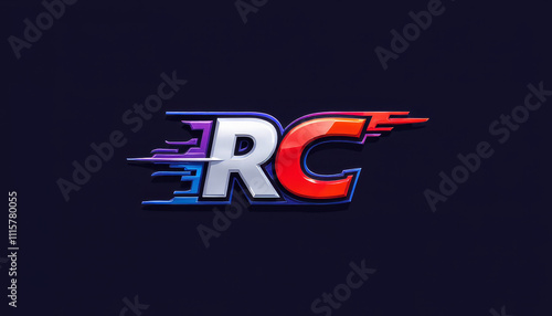 Dynamic and vibrant logo showcases innovative racing community symbolizing speed and excitement photo