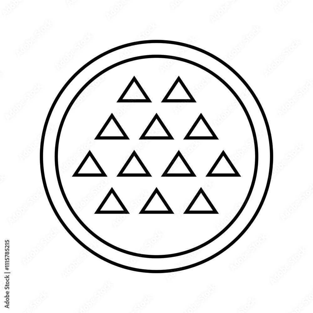 non stick coating label product caution line icon vector. non stick coating label product caution sign. isolated contour symbol black illustration non stick coating label product caution line icon vector. non stick coating label product caution sign. isolated contour symbol black illustration