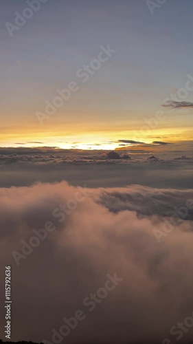 sunset in the mountains