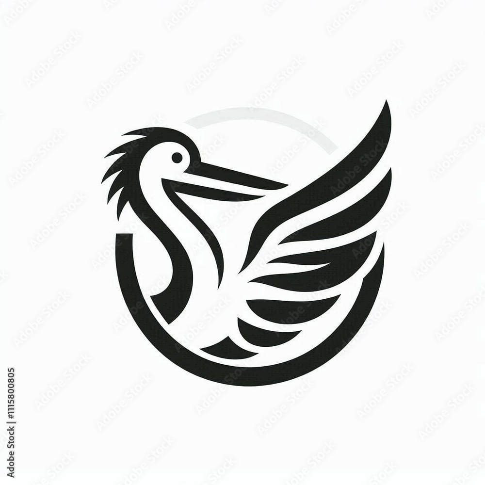 Obraz premium Pelican logo