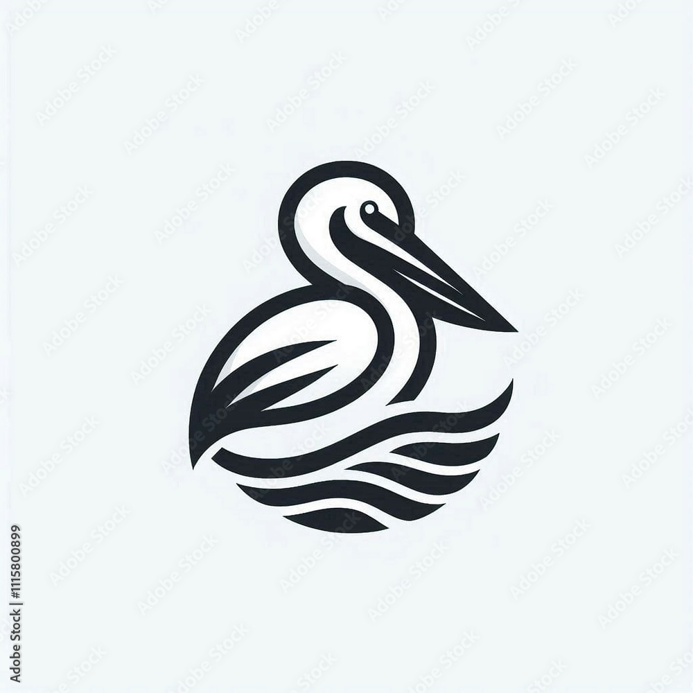 Obraz premium Pelican logo