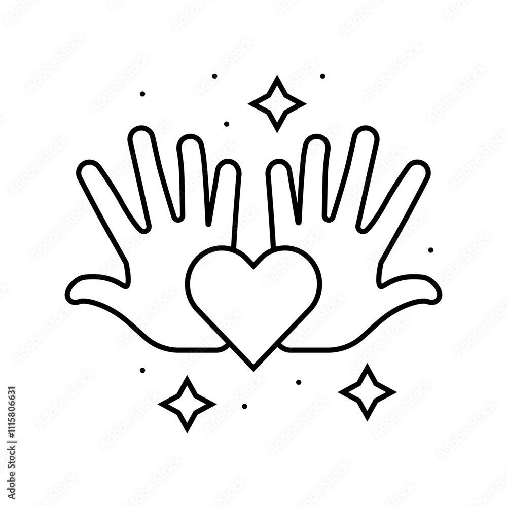 Obraz premium national grandparents day usa holiday line icon vector. national grandparents day usa holiday sign. isolated contour symbol black illustration