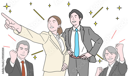 成長する若者と応援する上司たち