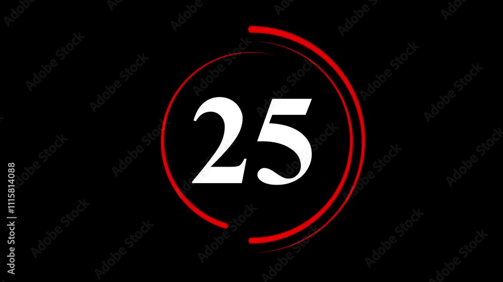 Countdown animation from 30 to 0 second. On transparent background with alpha channel. Launch countdown timer startup movie, 4k animation with black background Countdown animation from 30 to 0 second. On transparent background with alpha channel. Launch countdown timer startup movie, 4k animation with black background