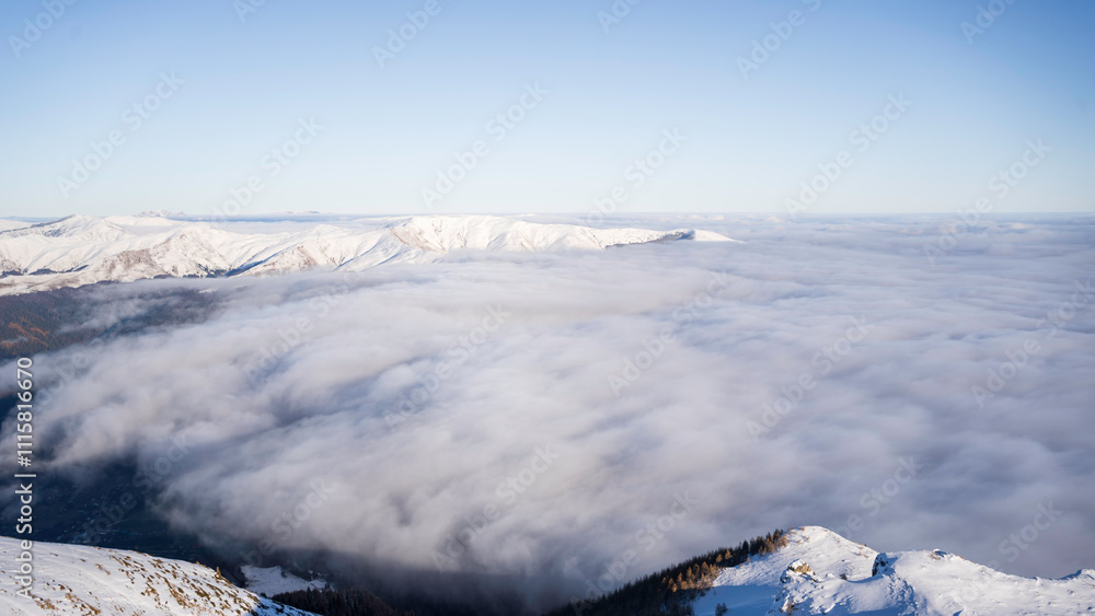 Obraz premium The Bucegi mountains seen from 