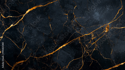 A dark black marble with rich gold veins running through it, creating a luxurious feel.