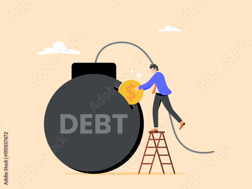 Being responsible for paying off or clearing debts