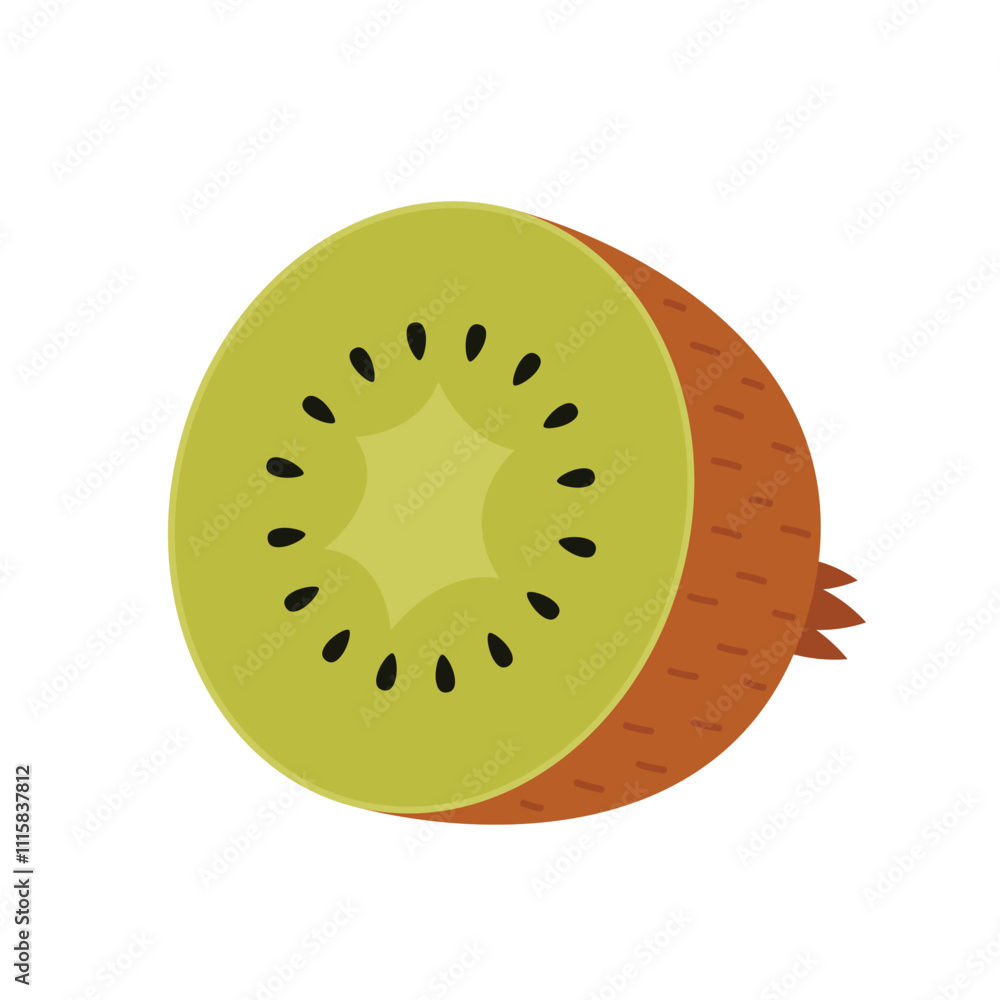 Kiwi vector on white background. kiwi symbol. logo design Kiwi vector on white background. kiwi symbol. logo design
