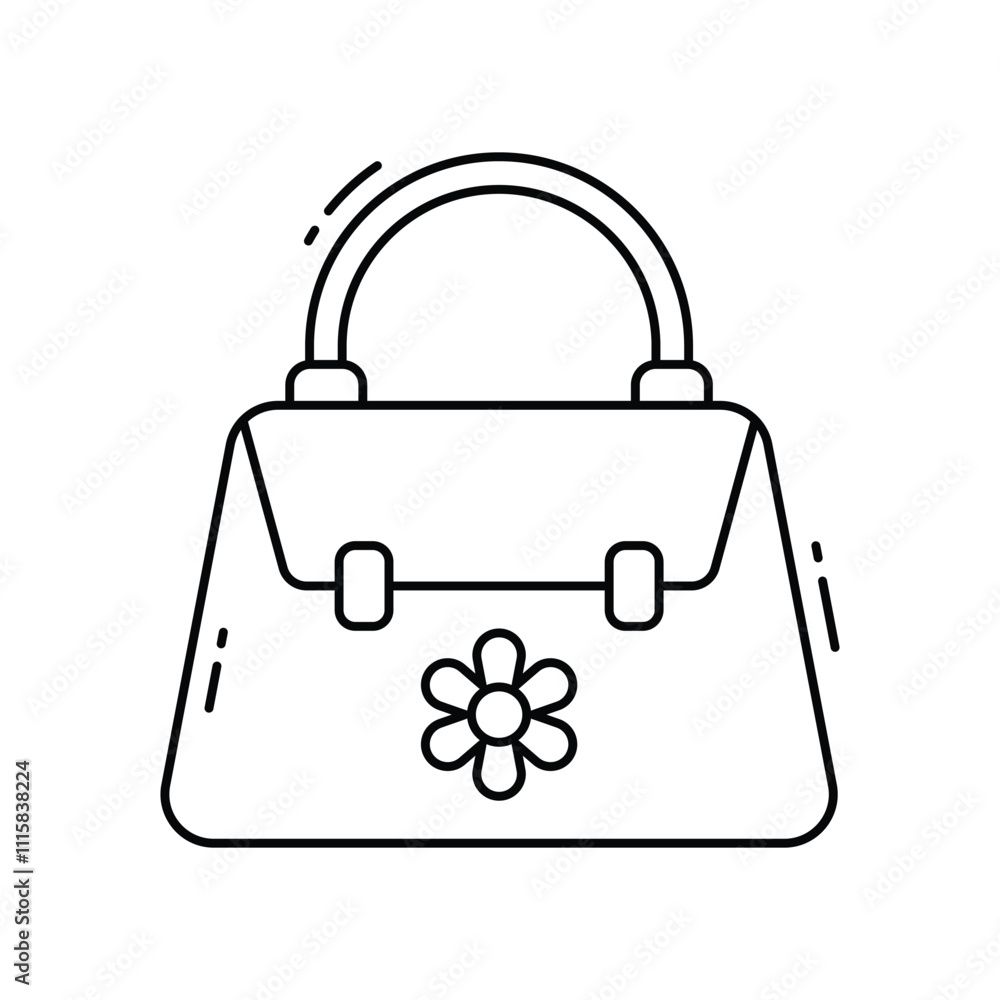 Hand bag vector icon Hand bag vector icon