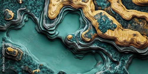 Wallpaper Mural Layered Landscape Art Torontodigital.ca