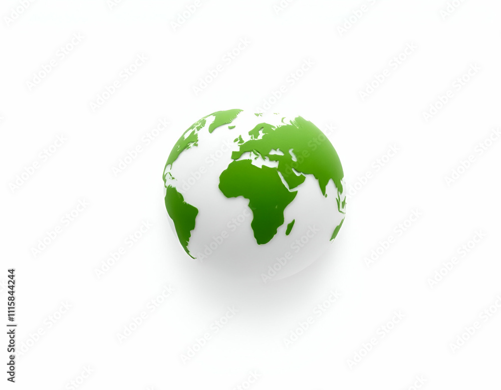 Fototapeta premium earth globe isolated on white