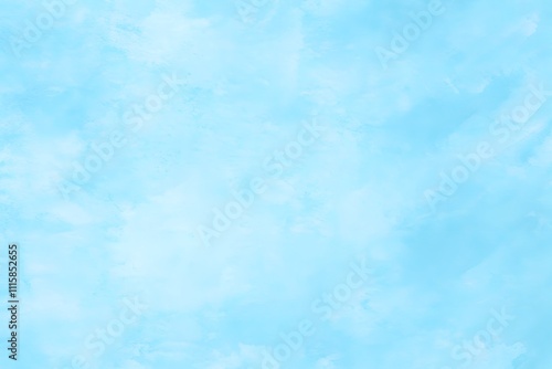 Abstract Blue Watercolor Square Stain Background - Hand-Painted Texture