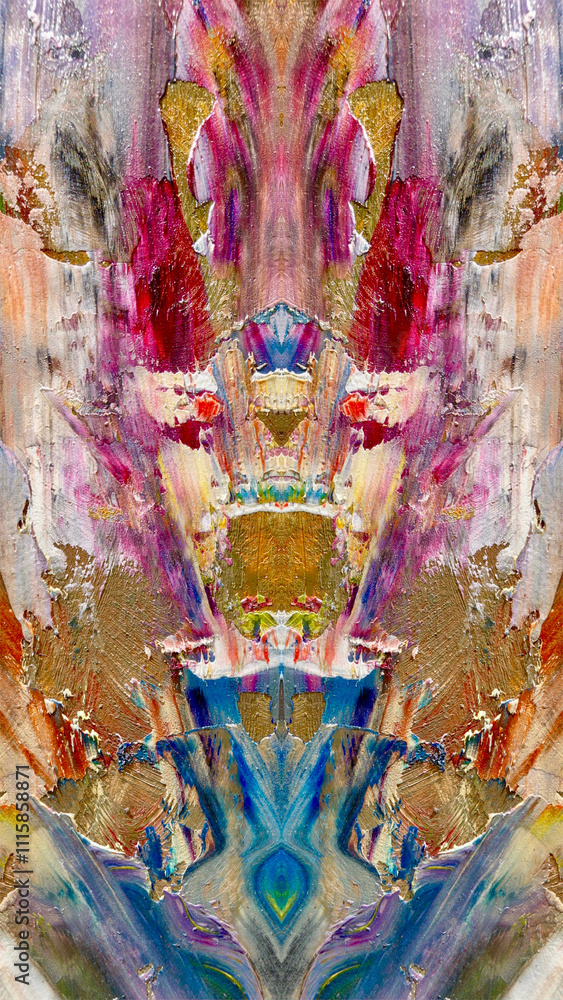 Fototapeta premium Abstract art background . Hand painting artwork on canvas .