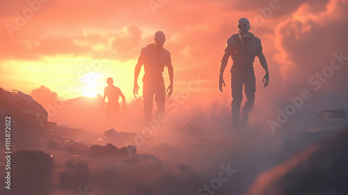 Zombie Soldiers Arise: War Horror on a Battlefield