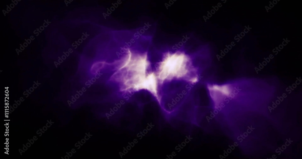 Fototapeta premium Image of light trails on black background