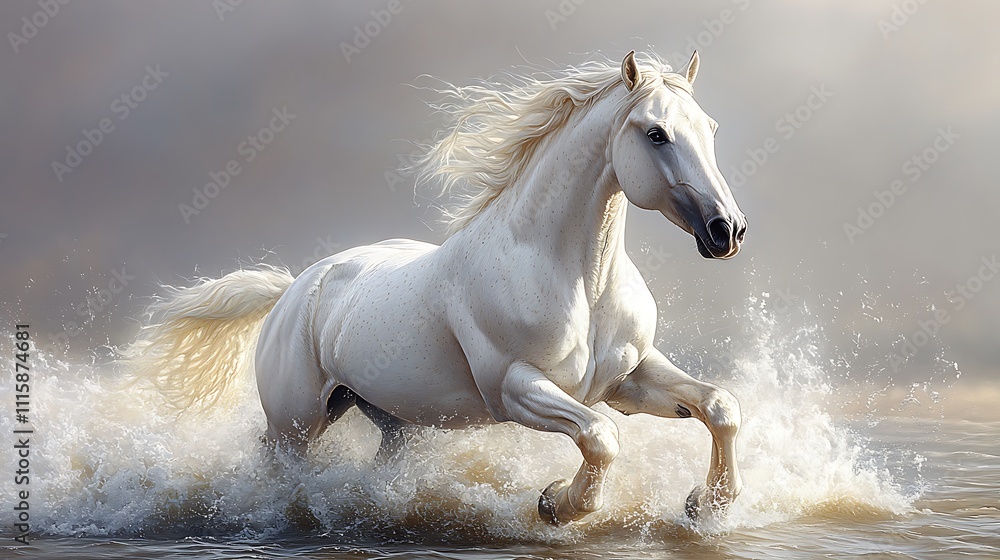 Dynamic horse pencil drawing realistic shading in motion Dynamic horse pencil drawing realistic shading in motion