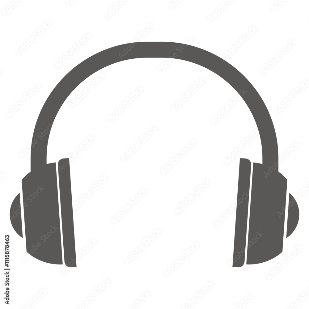 headset loudspeaker vector icon illustration white background headset loudspeaker vector icon illustration white background