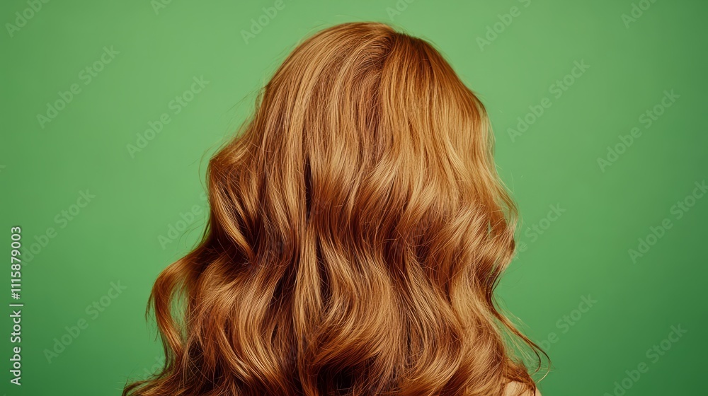 Fototapeta premium Green screen hair