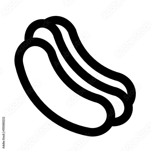 hotdog icon for graphic design