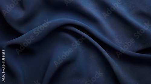 Deep Navy Blue Fabric Texture with Modern Abstract Gradient Design