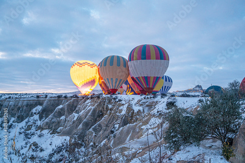 With fairy chimneys and pillars, river valleys, and cliffs, the region is certainly a magnificent sight to behold from the hot air balloon at Cappadocia, Turkey