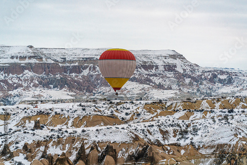 With fairy chimneys and pillars, river valleys, and cliffs, the region is certainly a magnificent sight to behold from the hot air balloon at Cappadocia, Turkey