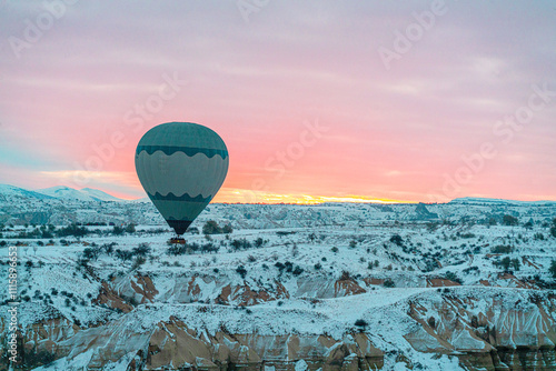 With fairy chimneys and pillars, river valleys, and cliffs, the region is certainly a magnificent sight to behold from the hot air balloon at Cappadocia, Turkey