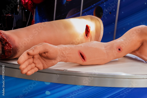 Medical Simulation Model of Injured Limbs