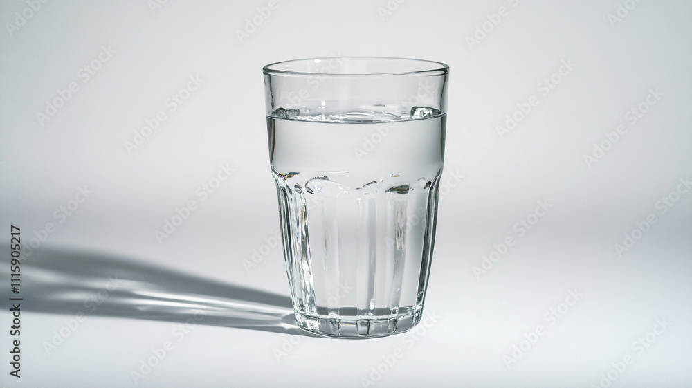 glass of water isolated on a white background glass of water isolated on a white background