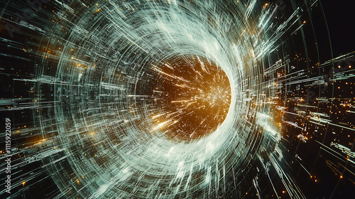 fractal burst background, artistic metallic scientific illustration, quantum mechanics and quantum gravity
