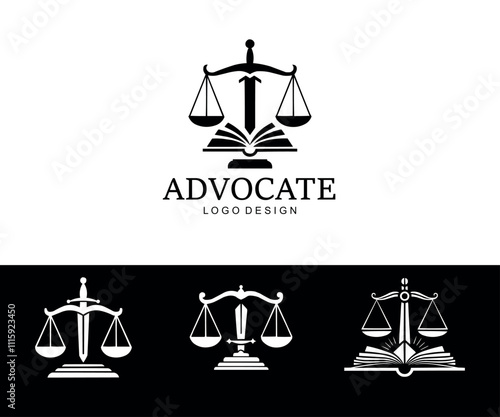 Law education logo design book logo combination law book attorney logo design inspiration