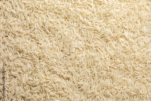 Close-up detail of basmati rice 