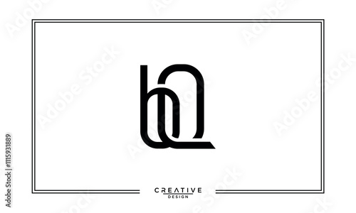 BQ, QB, B, Q, Abstract Letters Logo Monogram